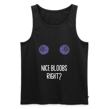Nice Bloobs right? Halloween Costume - Männer Premium Bio Tank Top - Schwarz - Vorne - Michal (187cm)