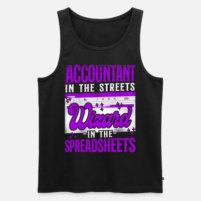 Comptable Comptable Comptable Comptabilité - Débardeur bio Premium Homme - noir