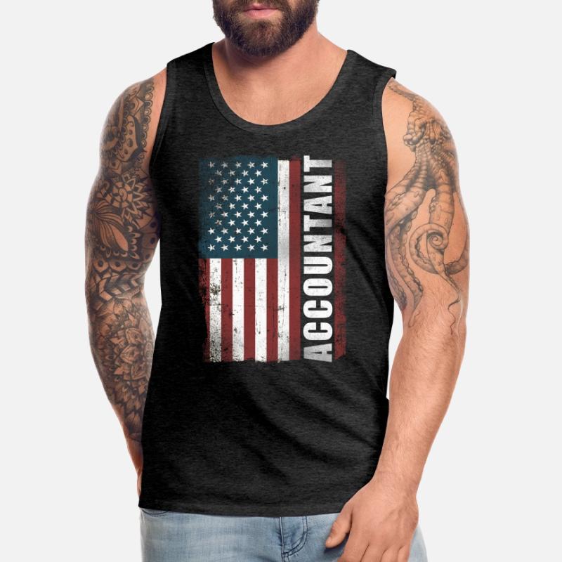 Comptable Comptable Comptable Comptabilité Débardeur bio Premium Homme