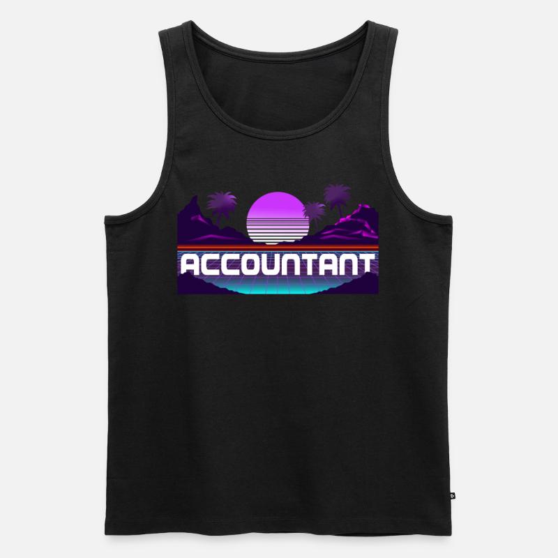 Comptable Comptable Comptable Comptabilité - Débardeur bio Premium Homme - noir