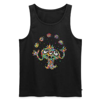 Confetti Monster Costume Replacement Fastelovend Carnival - Men's Premium Organic Tank Top - black - Front - AI Model Male 178 light (178cm)