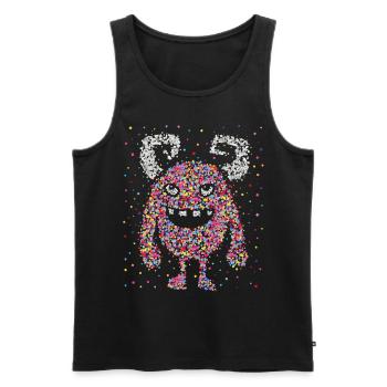 Carnaval Carnaval Confettis Monster Kölle Alaaf - Débardeur bio Premium Homme - noir - Devant - Michal (187cm)