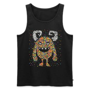 Confettis Monster Cologne Carnaval Kölle Confetti - Débardeur bio Premium Homme - noir - Devant - Michal (187cm)