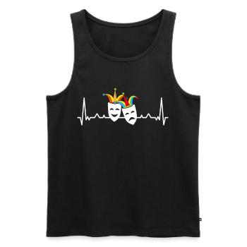 Carnival Carnival Confetti 5th Season Jeck - Men's Premium Organic Tank Top - black - Front - AI Model Male 178 light (178cm)