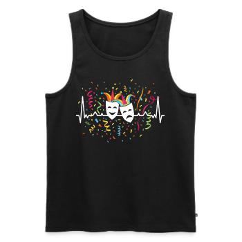 Confetti Carnival Masks Carnival Carnival Jeck - Men's Premium Organic Tank Top - black - Front - AI Model Male 178 light (178cm)