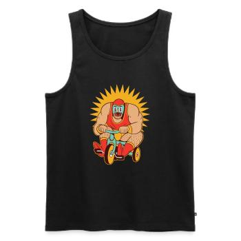 Lutteur de lutte Fighter Wrestling Kamfpkunst - Débardeur bio Premium Homme - noir - Devant - Michal (187cm)