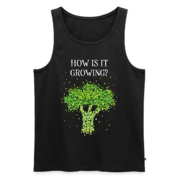 Broccoli Costume Replacement Carnival Carnival Gift - Men's Premium Organic Tank Top - black - Front - Michal (187cm)