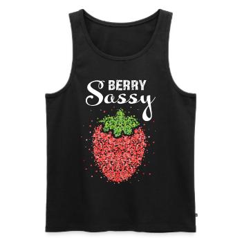 Strawberry Costume Replacement Carnival Carnival Gift - Men's Premium Organic Tank Top - black - Front - Michal (187cm)