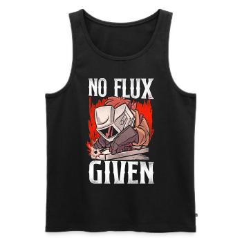 Welder Welding Pun Vintage No Flux - Men's Premium Organic Tank Top - black - Front - Michal (187cm)