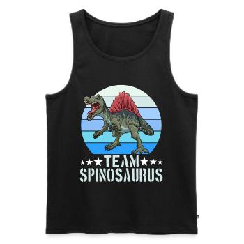 Team Spinosaurus Dinosaurier Dino - Männer Premium Bio Tank Top - Schwarz - Vorne - AI Model Male 178 light (178cm)