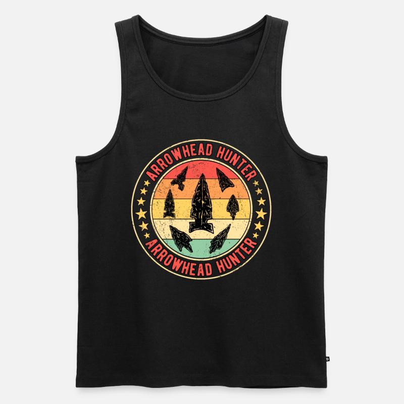 Arrowhead Hunter - Männer Premium Bio Tank Top - Schwarz