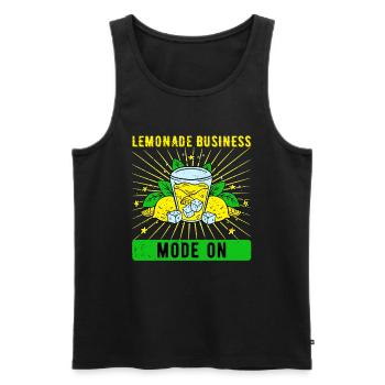 Lemonade Seller Lemonade Lemonade Stand - Men's Premium Organic Tank Top - black - Front - AI Model Male 178 light (178cm)