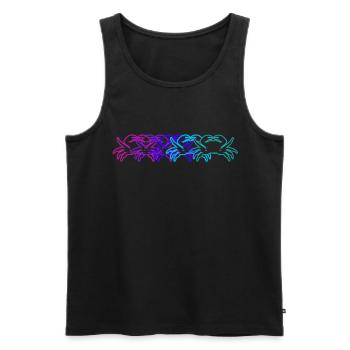 Alaska Geschenk Kinder Herren Damen USA Natur Eis - Männer Premium Bio Tank Top - Schwarz - Vorne - Michal (187cm)