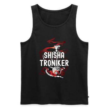 Shisha Gift for Hookah Hookah Hookah Bar Pipe - Men's Premium Organic Tank Top - black - Front - AI Model Male 178 light (178cm)