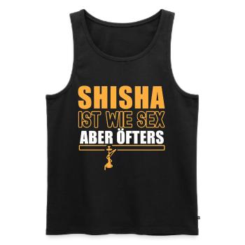 Shisha Gift for Hookah Hookah Hookah Bar Pipe - Men's Premium Organic Tank Top - black - Front - AI Model Male 178 light (178cm)