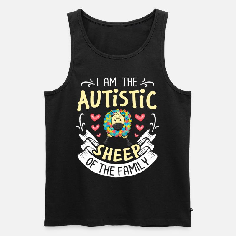 Autismus - Männer Premium Bio Tank Top - Schwarz