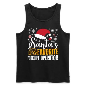 Certified Forklift Truck Operator - Männer Premium Bio Tank Top - Schwarz - Vorne - Michal (187cm)