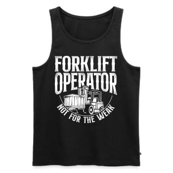Certified Forklift Truck Operator - Männer Premium Bio Tank Top - Schwarz - Vorne - Michal (187cm)