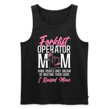 Certified Forklift Truck Operator - Männer Premium Bio Tank Top - Schwarz - Vorne - AI Model Male 178 light (178cm)