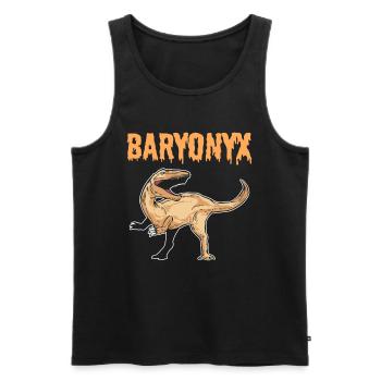 Baryonyx Dino Dino Dinosaurier Fossil Saurier Palä - Männer Premium Bio Tank Top - Schwarz - Vorne - AI Model Male 178 light (178cm)