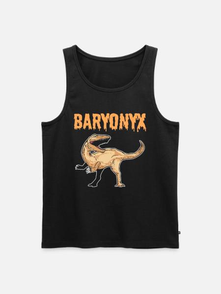Baryonyx Dinosaur - Men's Premium Organic Tank Top - black
