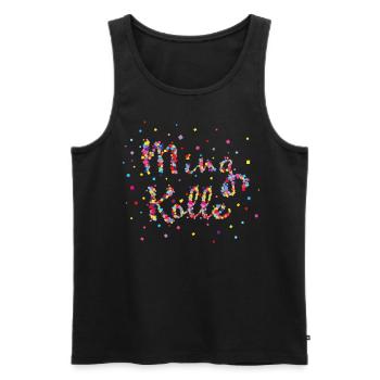 Ming Kölle Köln Colonia Cologne Kölsch Karneval - Männer Premium Bio Tank Top - Schwarz - Vorne - Michal (187cm)