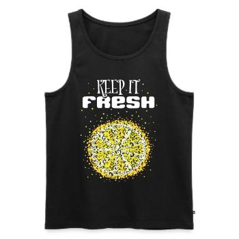 Lemon Costume Replacement Carnival Carnival Gift - Men's Premium Organic Tank Top - black - Front - Michal (187cm)