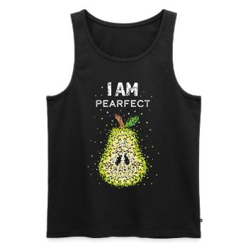Pear Costume Replacement Carnival Carnival Confetti - Men's Premium Organic Tank Top - black - Front - AI Model Male 178 light (178cm)