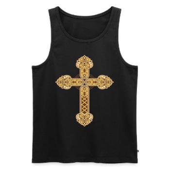 Amerikanischer Flagge USA United States Of America - Männer Premium Bio Tank Top - Schwarz - Vorne - Michal (187cm)