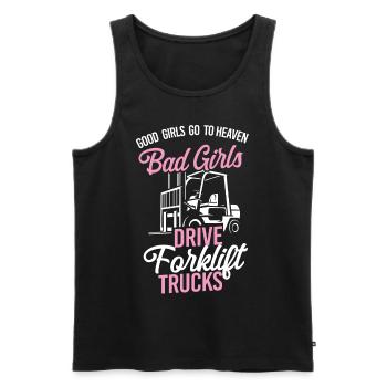 Certified Forklift Truck Operator - Männer Premium Bio Tank Top - Schwarz - Vorne - Michal (187cm)