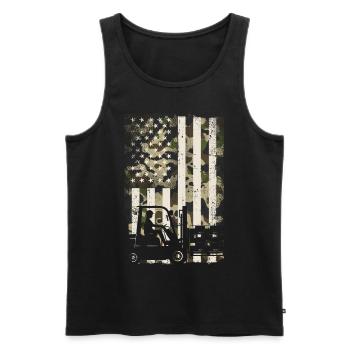Certified Forklift Truck Operator - Männer Premium Bio Tank Top - Schwarz - Vorne - Michal (187cm)