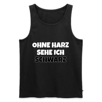 Harz Torfhaus Wanderung Harzer Brocken - Männer Premium Bio Tank Top - Schwarz - Vorne - Michal (187cm)