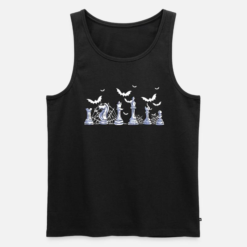 Schachfiguren - Männer Premium Bio Tank Top - Schwarz