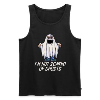I'm not afraid of ghosts - Men's Premium Organic Tank Top - black - Front - AI Model Male 178 light (178cm)