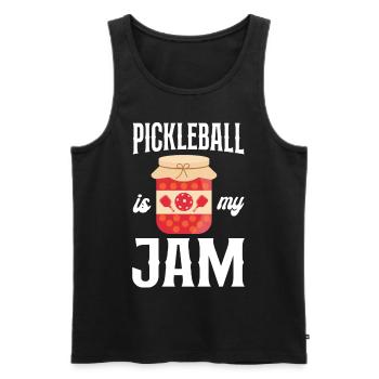 Pickleball Pickleball Is My Jam - Men's Premium Organic Tank Top - black - Front - AI Model Male 178 light (178cm)