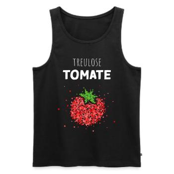Treulose Tomate Kostümersatz Karneval Fasching - Männer Premium Bio Tank Top - Schwarz - Vorne - Michal (187cm)