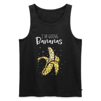Going Bananas Banane Kostümersatz Karneval - Männer Premium Bio Tank Top - Schwarz - Vorne - Michal (187cm)
