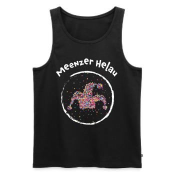 Meenz Helau Narrenkappe Karneval Mainz Fasnacht - Männer Premium Bio Tank Top - Schwarz - Vorne - AI Model Male 178 light (178cm)