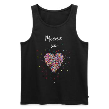 Meenz im Herz Karneval Fasching Fasnacht Mainz - Männer Premium Bio Tank Top - Schwarz - Vorne - AI Model Male 178 light (178cm)