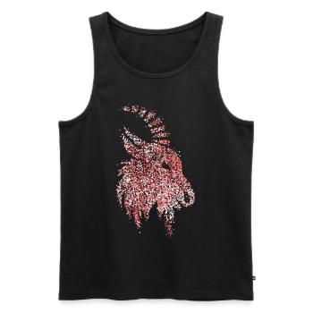 Geißbock Rot Weiß Rut un Wiess Karneval Köln Kölle - Men's Premium Organic Tank Top - black - Front - AI Model Male 178 light (178cm)