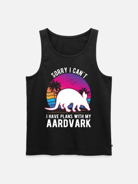 Erdferkel Geschenk Aardvark - Men's Premium Organic Tank Top - black