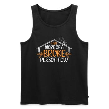 Hauskäufer Einweihungsparty Hauseinweihung - Männer Premium Bio Tank Top - Schwarz - Vorne - Michal (187cm)