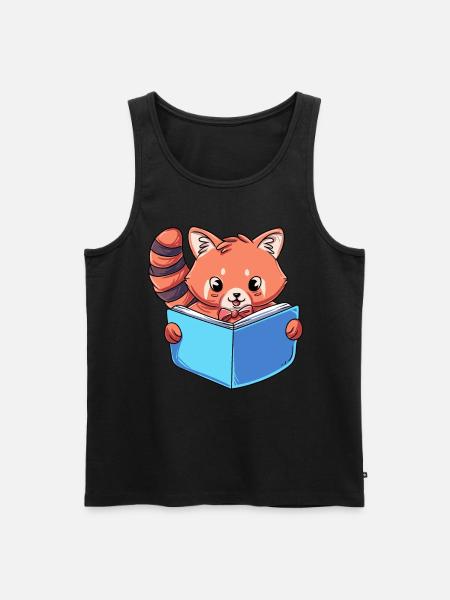 Leser Lesebuch - Männer Premium Bio Tank Top - Schwarz
