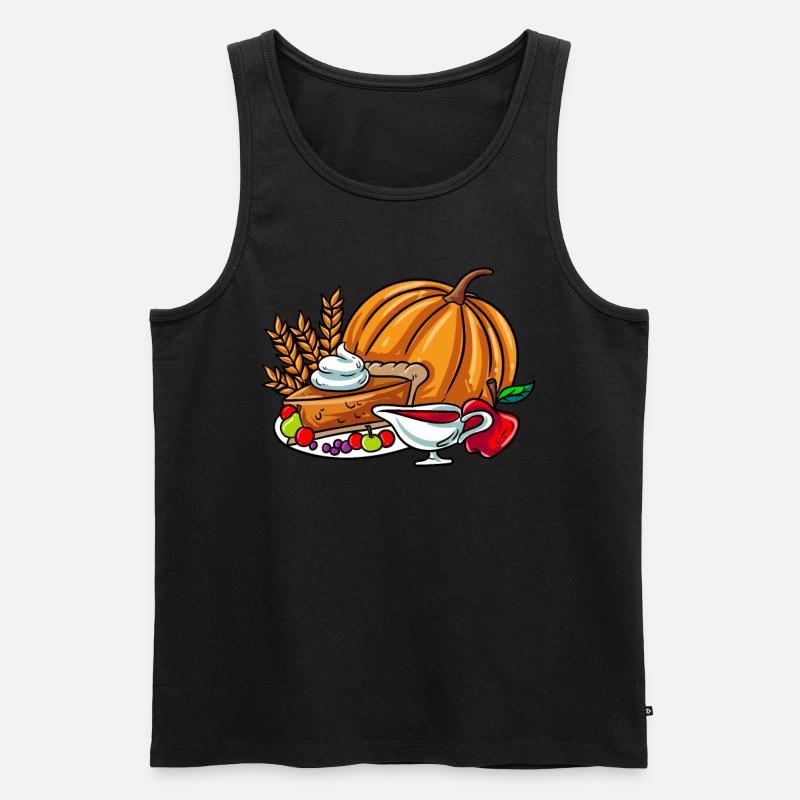 Essen Tisch - Männer Premium Bio Tank Top - Schwarz