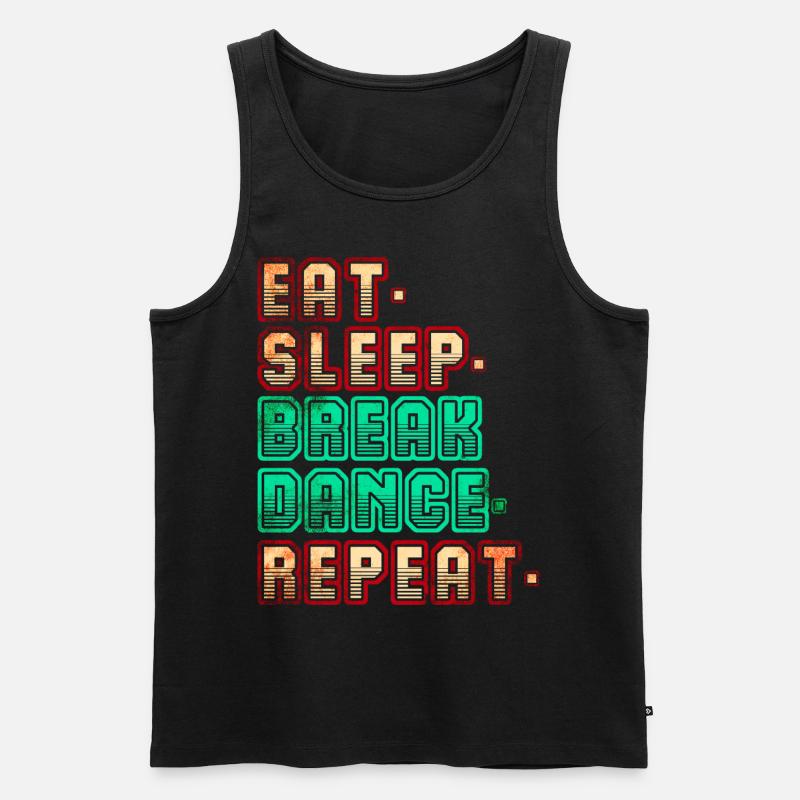 Hip Hop Musik - Männer Premium Bio Tank Top - Schwarz