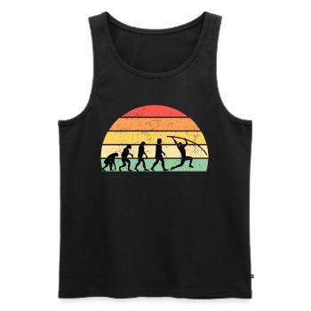 Stabhochsprung Stabspringer Stabhochspringer - Männer Premium Bio Tank Top - Schwarz - Vorne - AI Model Male 178 light (178cm)