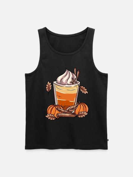 Pumpkin Spice Latte - Men's Premium Organic Tank Top - black