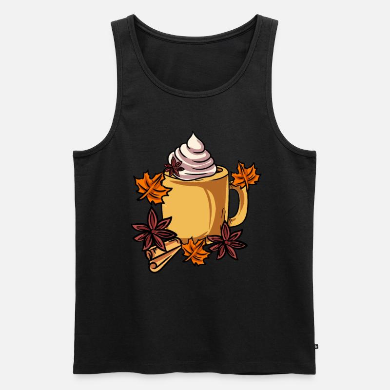 Heiße Schokolade - Männer Premium Bio Tank Top - Schwarz
