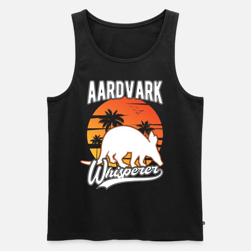 Erdferkel Flüsterer Aardvark Whisperer - Débardeur bio Premium Homme - noir