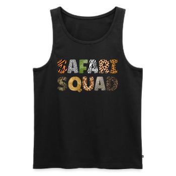 Africa Summer Family Vacation Travel Safari Squad - Men's Premium Organic Tank Top - black - Front - Michal (187cm)